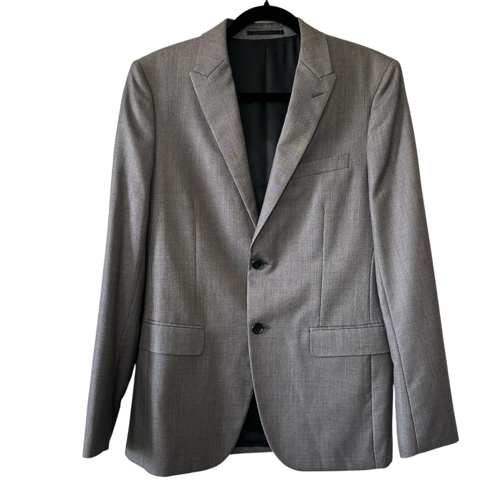 Theory Men’s Gray XYLO Duffie Wool Silk Sportcoat Blazer Suit Jacket- 38 Regular